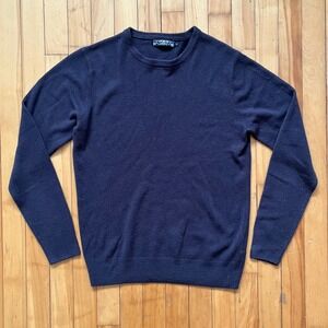 Kensington Eastside Mens Crew Neck Sweater Navy Blue Size L
